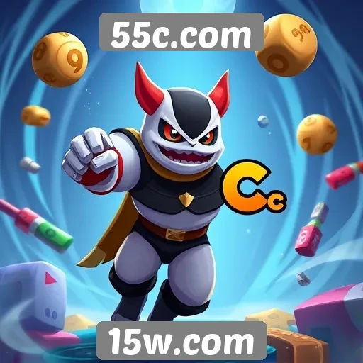 Variedade de jogos disponíveis no 55c.com