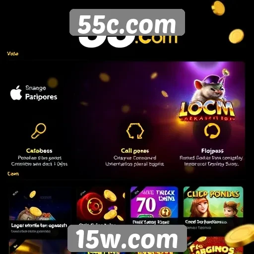 Características e funcionalidades do site de jogos 55c.com